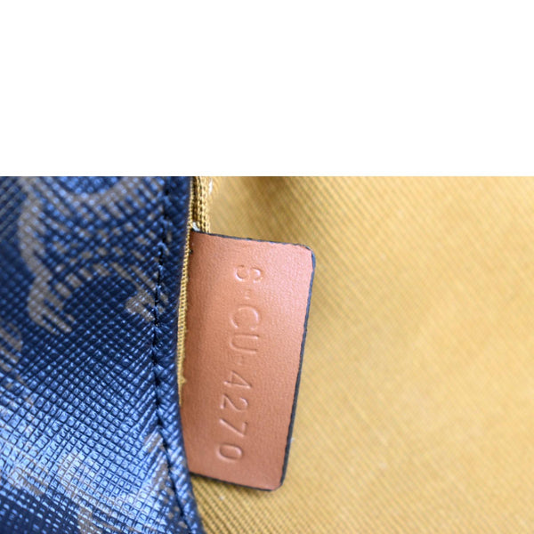 CELINE Triangle Triomphe Canvas Monogram Print Shoulder Bag Brown