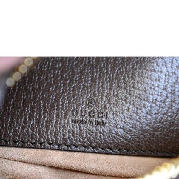 GUCCI Ophidia Mini GG Supreme Canvas Shoulder Bag Beige/Ebony 658551