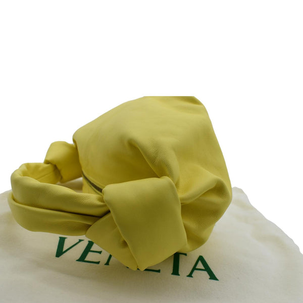 BOTTEGA VENETA Double Knot Leather Mini Tote Bag Kiwi