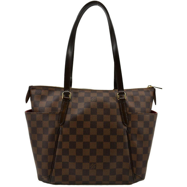 LOUIS VUITTON Totally PM Damier Ebene Shoulder Bag Brown