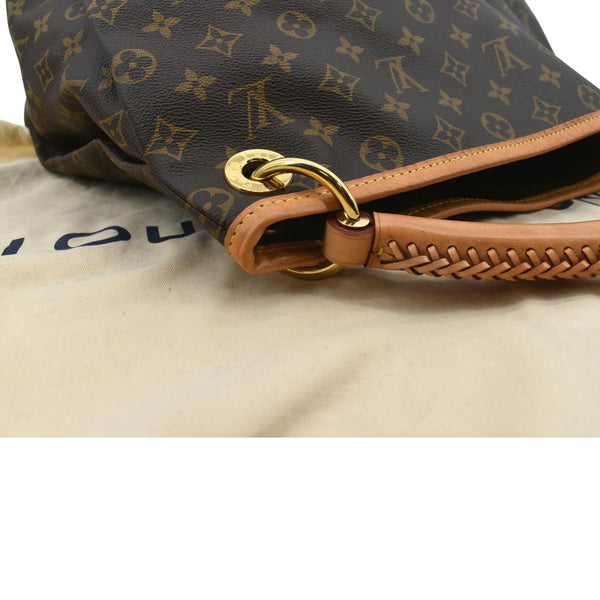 Louis Vuitton Artsy MM Monogram Canvas Hobo Bag Brown - Top Left