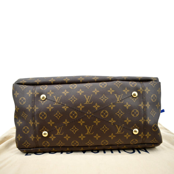 Louis Vuitton Artsy MM Monogram Canvas Hobo Bag Brown - Bottom
