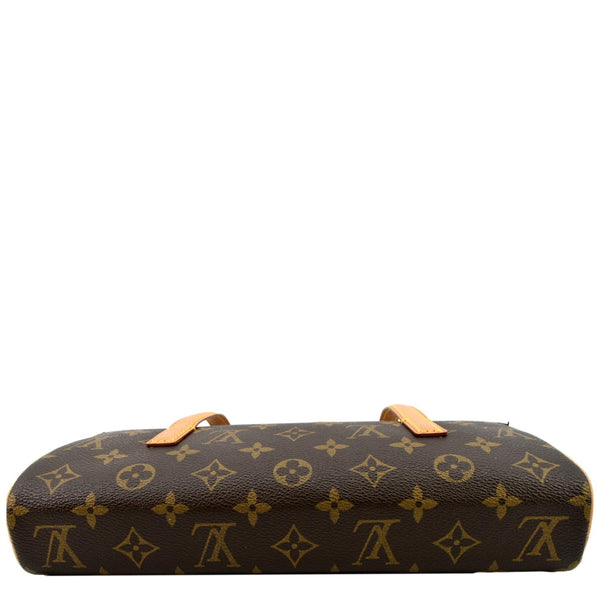 LOUIS VUITTON Sonatine Monogram Canvas Satchel Bag Brown