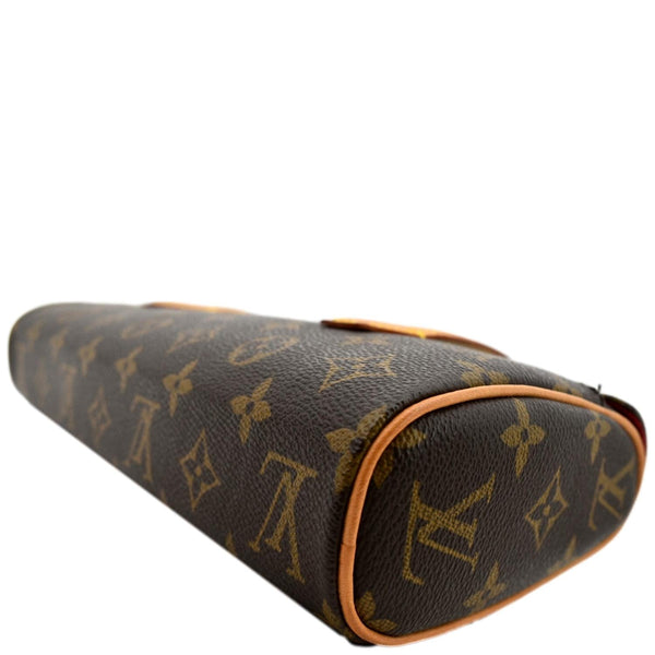 LOUIS VUITTON Sonatine Monogram Canvas Satchel Bag Brown