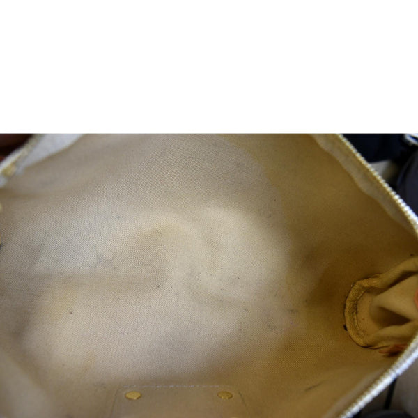 Louis Vuitton Pochette Eva Damier Azur Clutch Bag White - Inside