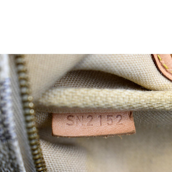 Louis Vuitton Pochette Eva Damier Azur Clutch Bag White - Number