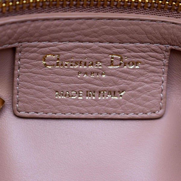 CHRISTIAN DIOR Caro Cannage Calf Leather Shoulder Bag Rose Des