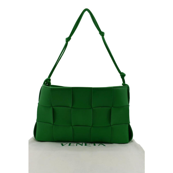 BOTTEGA VENETA Cassette Lambskin Satchel Bag Parakeet