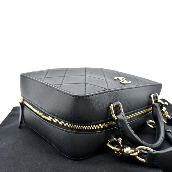 CHANEL Vanity Leather Crossbody Bag Black- sold