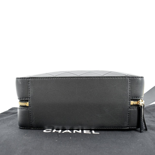 CHANEL Vanity Leather Crossbody Bag Black- sold