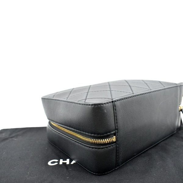 CHANEL Vanity Leather Crossbody Bag Black- sold