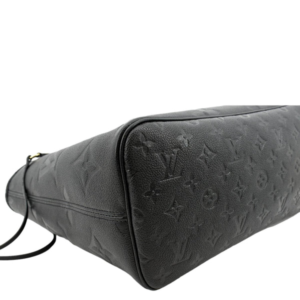 LOUIS VUITTON Neverfull MM Monogram Empreinte Tote Bag Black