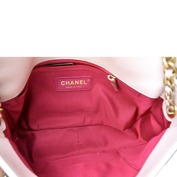 CHANEL Medium Fashion Therapy Flap Quilted Caviar Crossbody Bag Nude