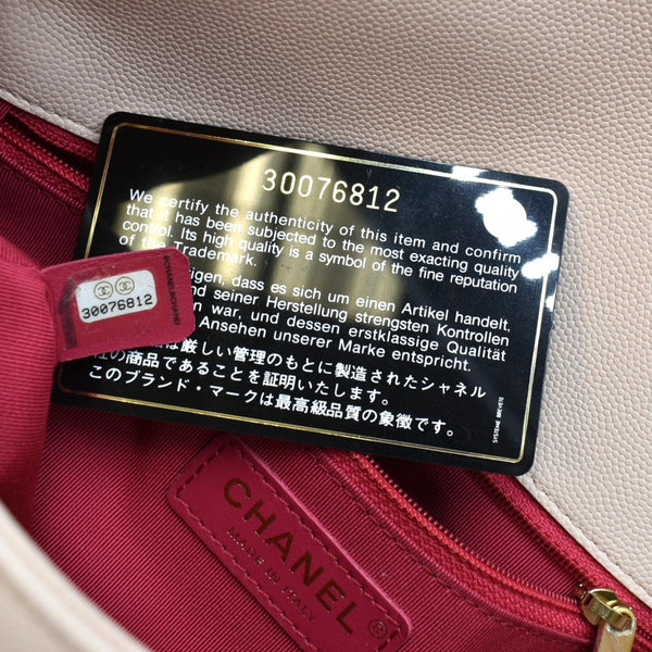 CHANEL Medium Fashion Therapy Flap Quilted Caviar Crossbody Bag Nude