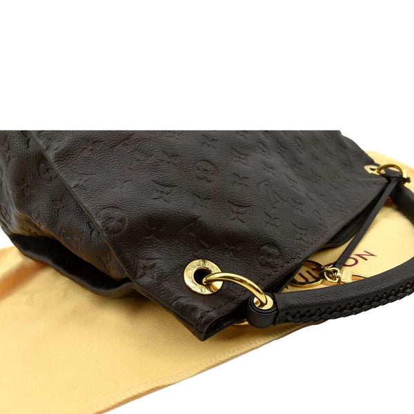 LOUIS VUITTON Artsy MM Monogram Empreinte Leather Shoulder Bag Terre