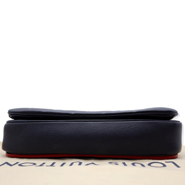 LOUIS VUITTON Metis Pochette Empreinte Leather Crossbody Bag Blue