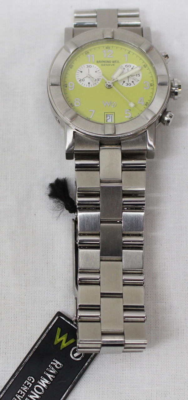 RAYMOND WEIL W1 Parsifal Chronograph 6800 Lime Dial Watch 35mm