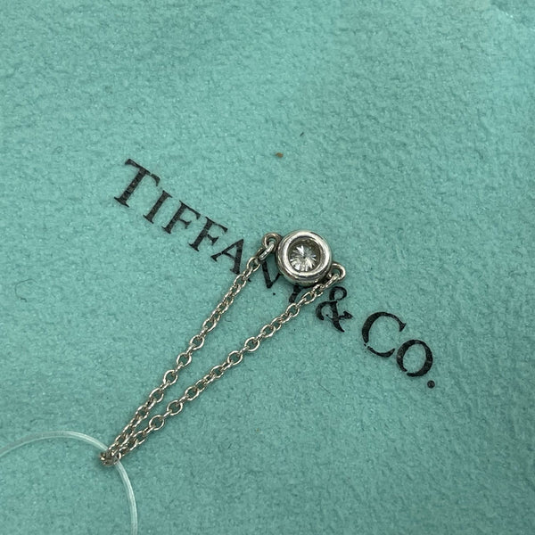 TIFFANY & CO Elsa Peretti Chain Diamond Ring Silver US 4