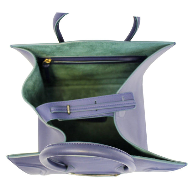 CELINE Medium Phantom Luggage Navy Blue Leather Tote Bag