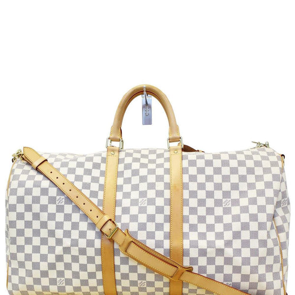 LOUIS VUITTON Damier Azur Keepall Bandouliere 55 Travel Bag - FINAL CALL