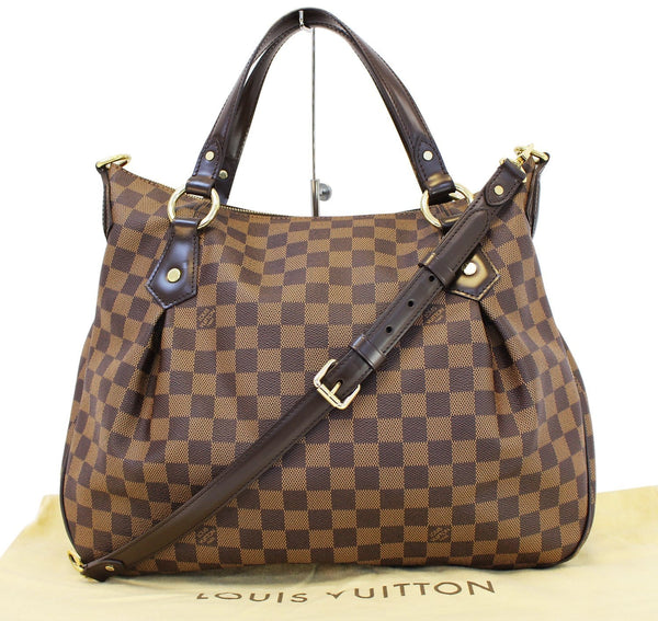 LOUIS VUITTON Evora MM Damier Ebene Tote Shoulder Bag