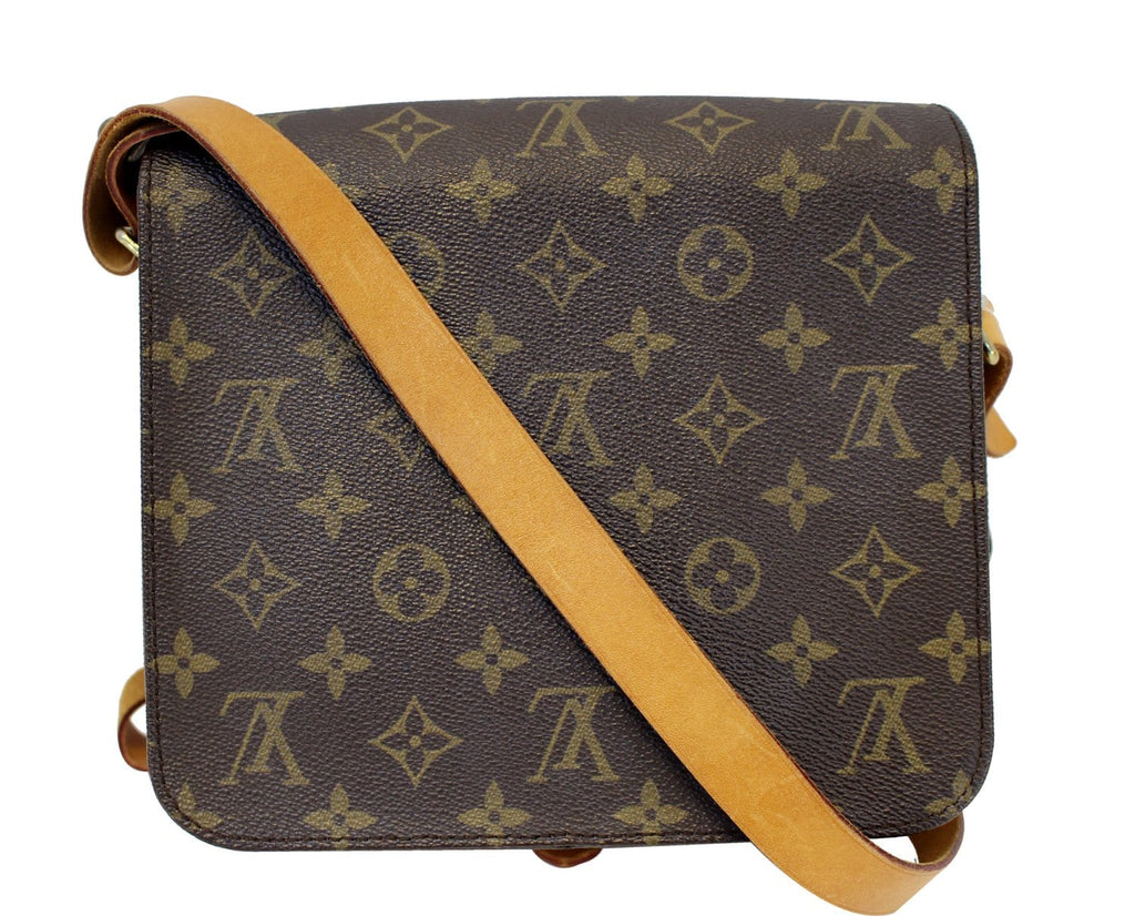 Authentic Louis Vuitton Monogram Cartouchiere GM M51252 Shoulder Cross Bag  0022G