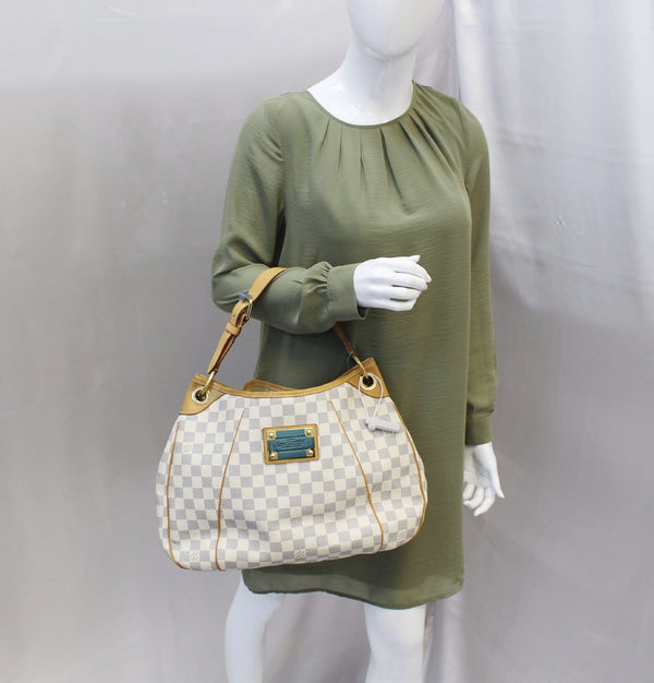 LOUIS VUITTON Damier Azur Galliera PM Shoulder Bag