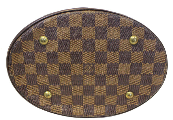 LOUIS VUITTON Damier Ebene Brown Marais Bucket Shoulder Bag