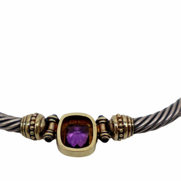DAVID YURMAN Sterling Silver Amethyst Cable Necklace