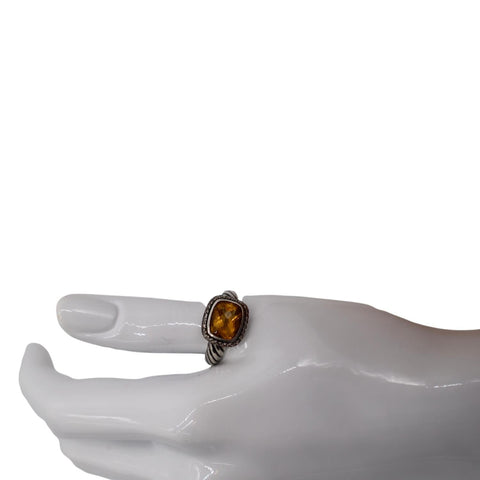 DAVID YURMAN Albion Sterling Silver Citrine Ring