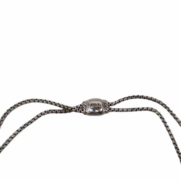 DAVID YURMAN Novella Y-Necklace Pave Diamond Silver Multicolor