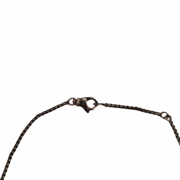 DAVID YURMAN Chiclet Small Sterling Silver Triple Drop Pendant White