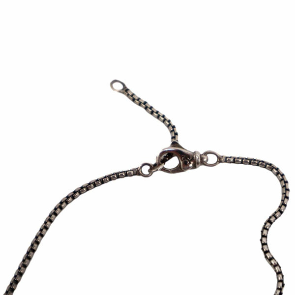 DAVID YURMAN Chiclet Small Triple Drop Pendant Grey Necklace