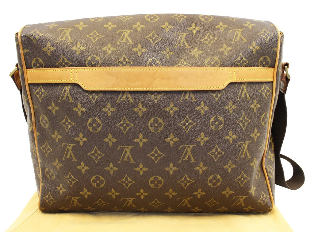 Abbesses messenger cloth travel bag Louis Vuitton Brown in Cloth - 26107505