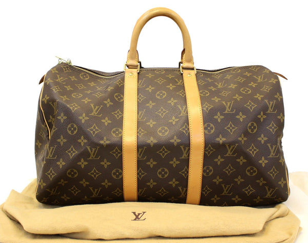LOUIS VUITTON Keepall 45 Monogram Canvas Duffle Travel Bag