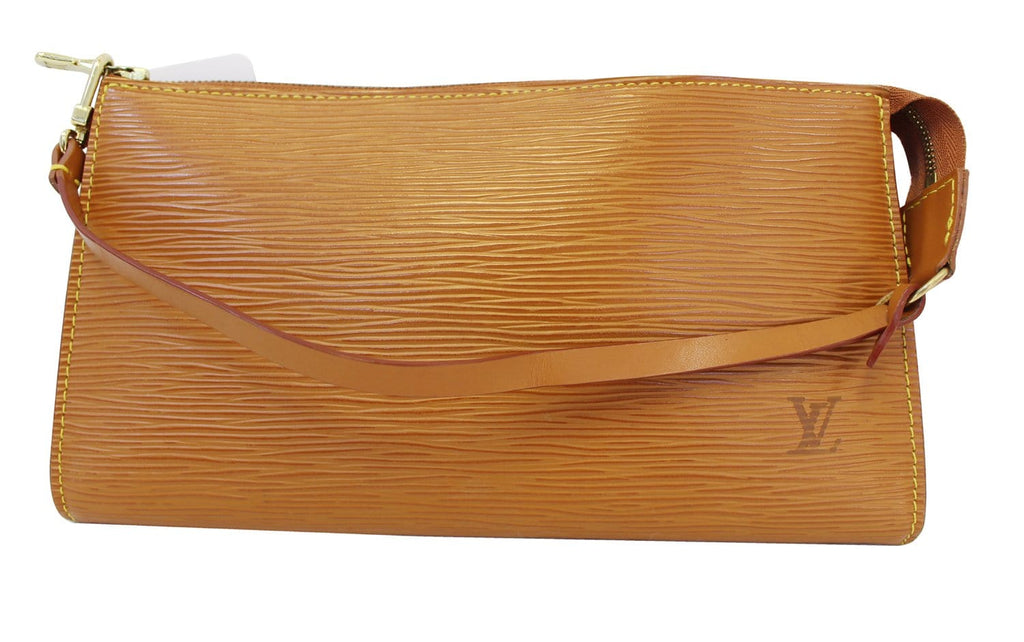 バッグ Louis Vuitton Epi Pochette Accessoires LOUIS VUITTON Epi Leather Brown Pochette Accessoires Pouch