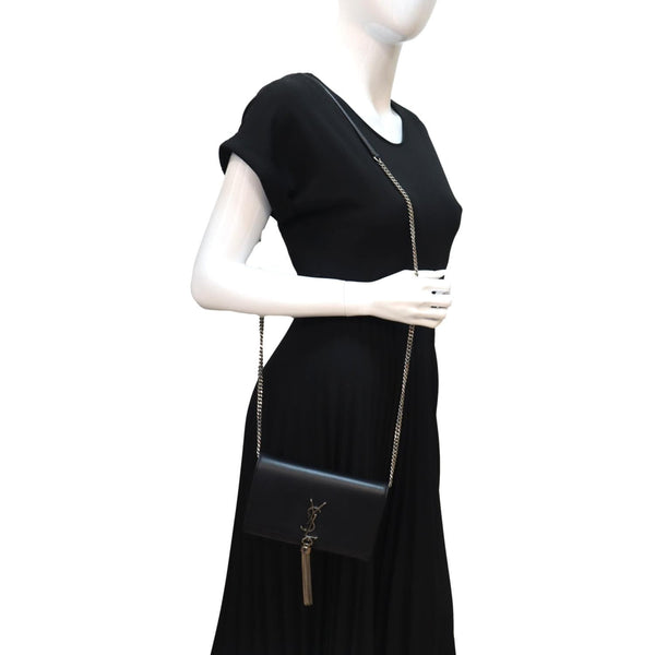 Yves Saint Laurent Kate Tassel Leather Crossbody Bag - Full View