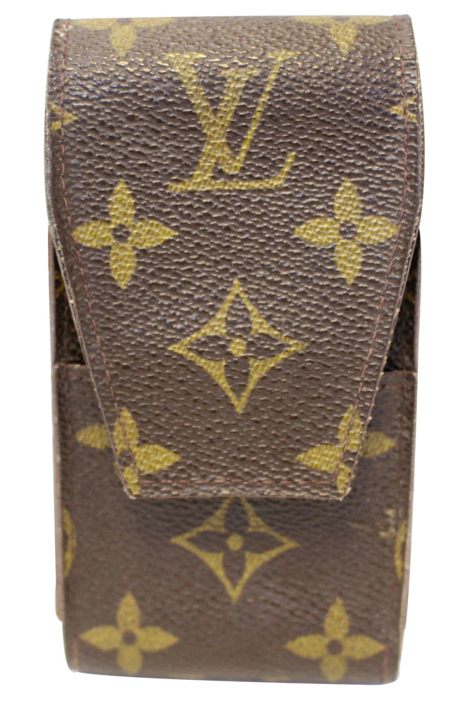 LOUIS VUITTON Monogram Canvas Brown Cigarette Case CC444