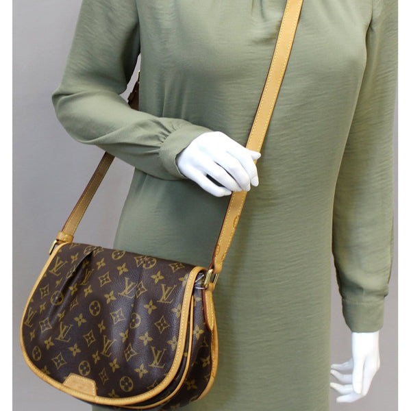 LOUIS VUITTON Monogram Canvas Menilmontant PM Shoulder Crossbody Bag