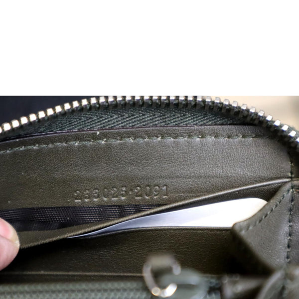 GUCCI GG Leather Zippy Wallet Brown 233025