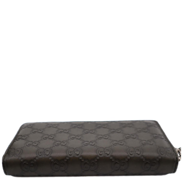 GUCCI GG Leather Zippy Wallet Brown 233025