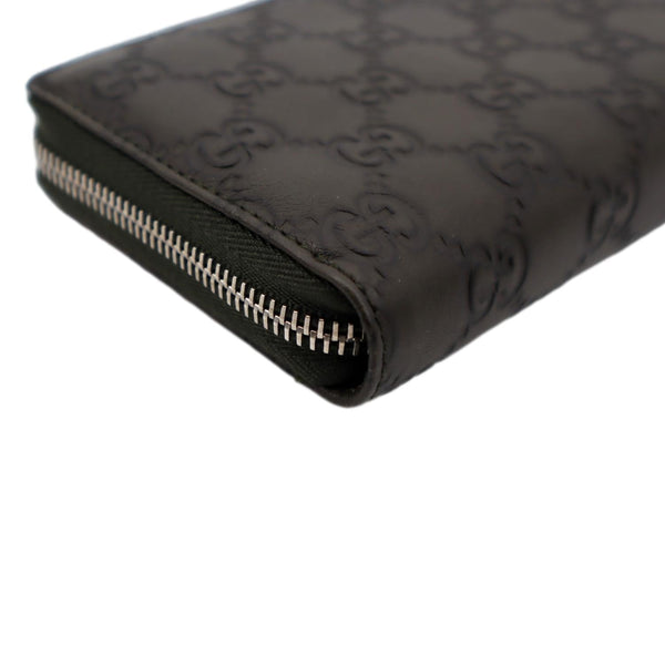 GUCCI GG Leather Zippy Wallet Brown 233025
