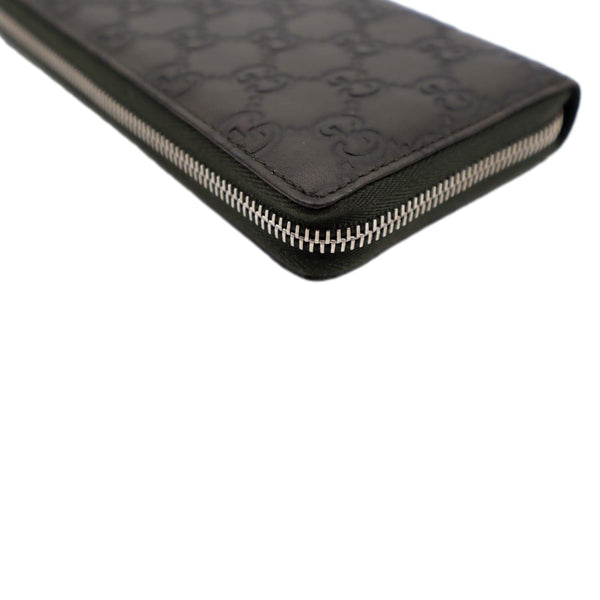 GUCCI GG Leather Zippy Wallet Brown 233025