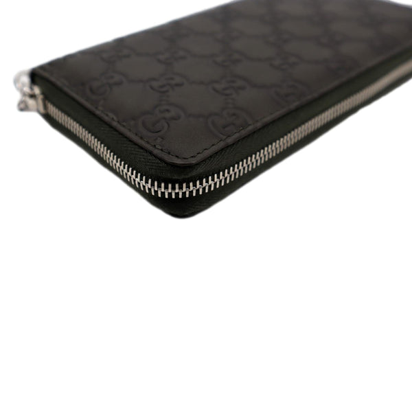 GUCCI GG Leather Zippy Wallet Brown 233025