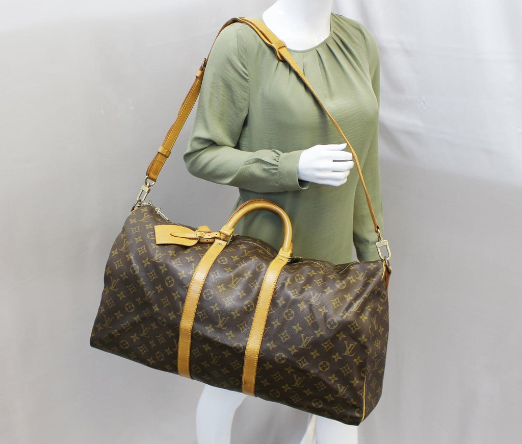 Auth Louis Vuitton vachetta Lock tab EUC replacement Keepall Boston bag