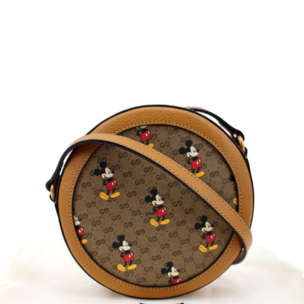 GUCCI x Disney Round Supreme Canvas Shoulder Bag Brown 603938