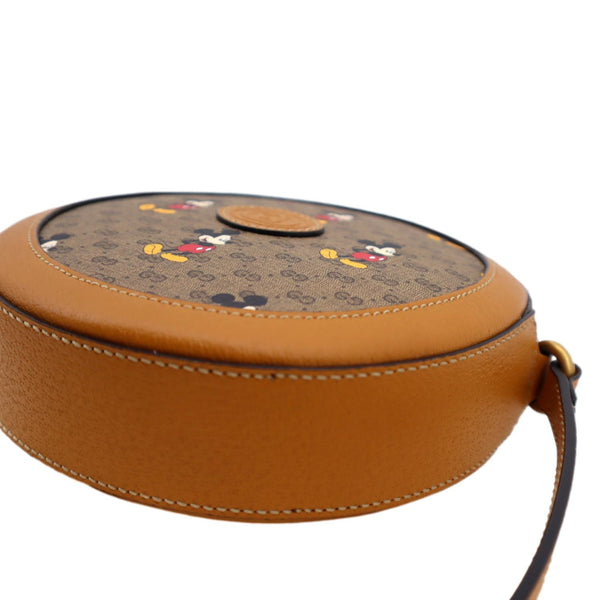 GUCCI x Disney Round Supreme Canvas Shoulder Bag Brown 603938