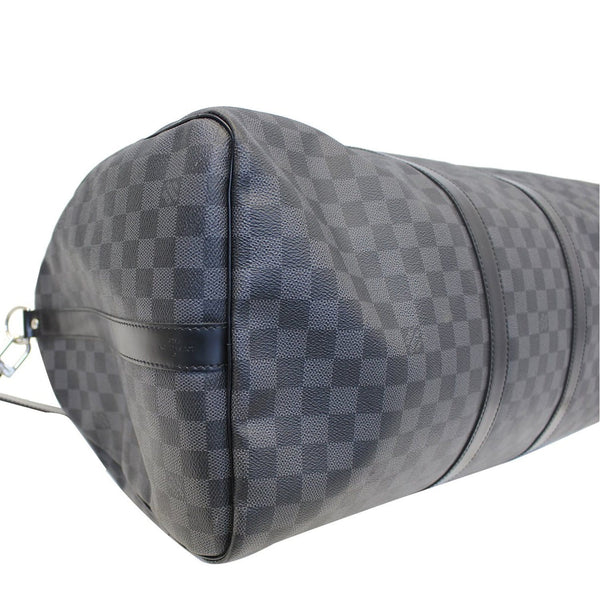 LOUIS VUITTON Keepall 55 Damier Graphite Bandouliere Travel Bag