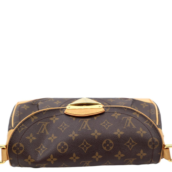 LOUIS VUITTON Beverly MM Monogram Canvas Satchel Bag Brown