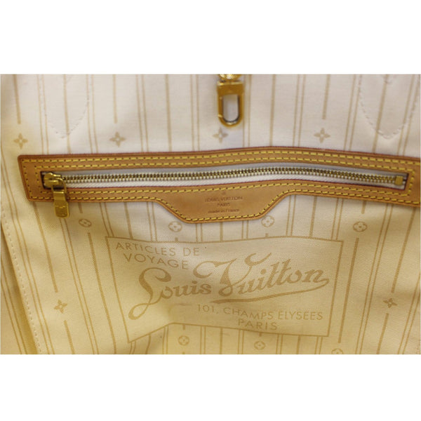 LOUIS VUITTON Neverfull MM Damier Azur Tote Shoulder Bag